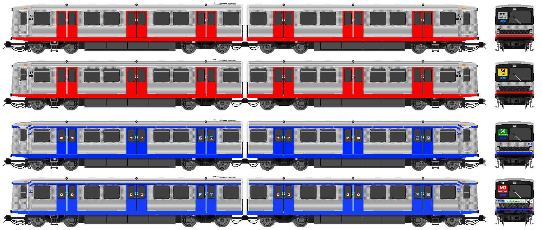 GVB-Baureihen M2 und M3